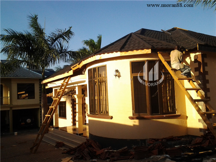 Nigeria Metal Roof Tile Villa Case PC06